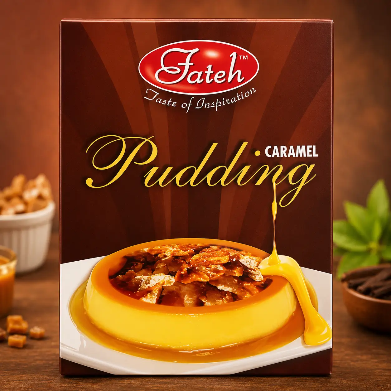 Premium Caramel Pudding | Fateh Foods | Fateh Foods Premium Caramel Pudding – Delicious Dessert Mix by Fateh Foods