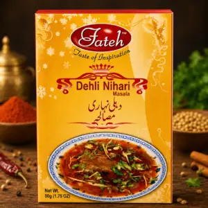 Fateh Foods Dehli Nihari Masala – Premium spice blend for authentic Pakistani and Indian Nihari recipes.