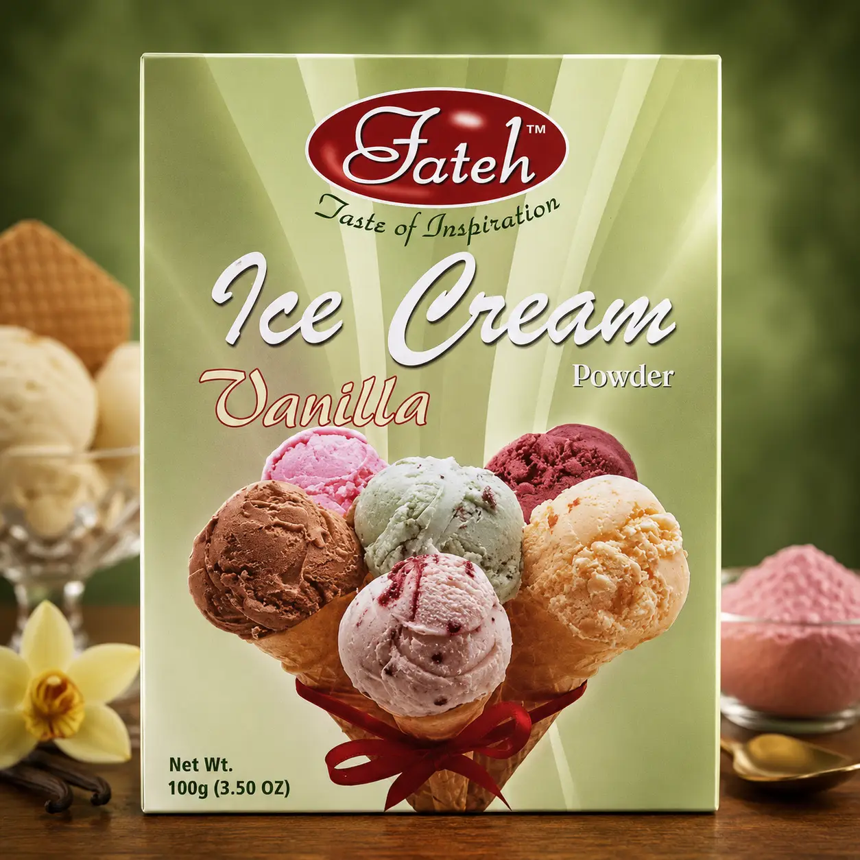 Ice Cream Powder Vanilla | Fateh Foods | Fateh Foods Ice Cream Powder Vanilla – Premium Dessert Mix by Fateh Foods