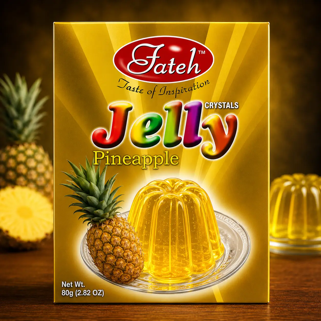 Pineapple Jelly | Fateh Foods | Fateh Foods Pineapple Jelly – Premium Dessert Mix by Fateh Foods