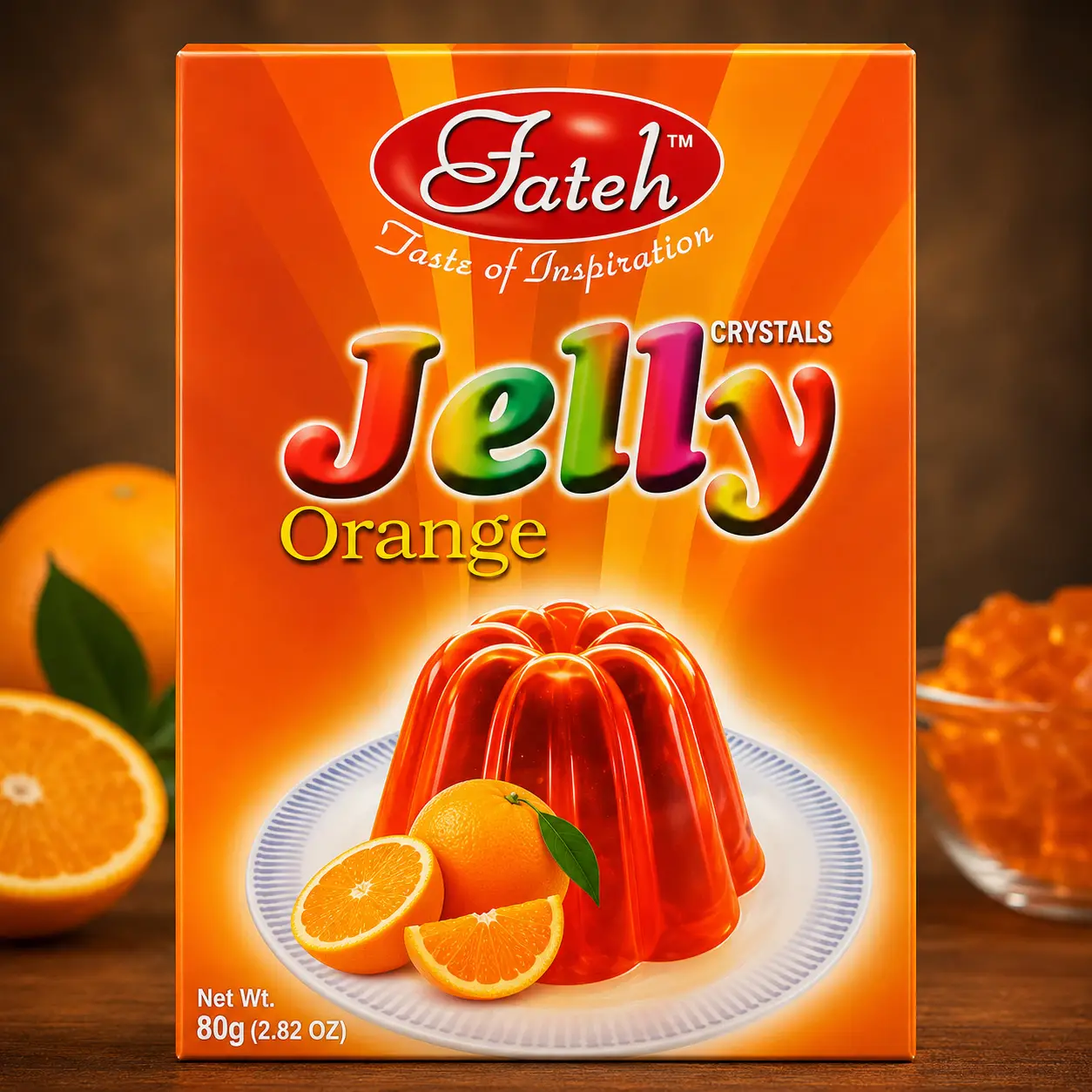 Orange Jelly | Fateh Foods | Fateh Foods Orange Jelly – Premium Dessert Mix by Fateh Foods