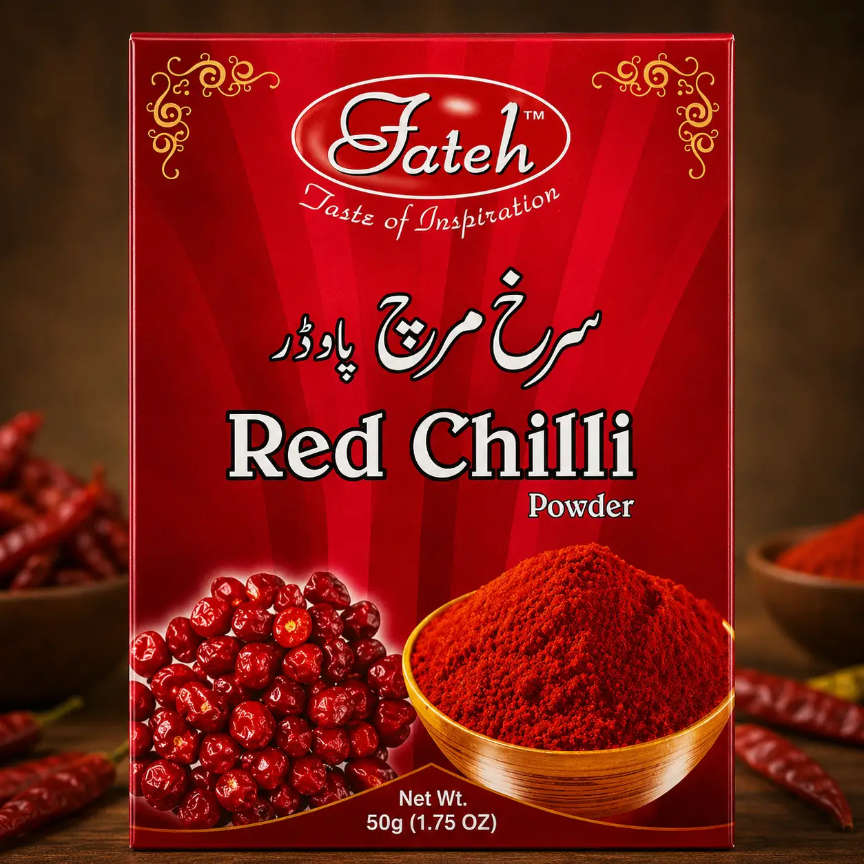 Red Chilli Powder 50g | Fateh Foods | Fateh Foods Red Chilli Powder 50g Premium Ground Red Chilli by Fateh Foods